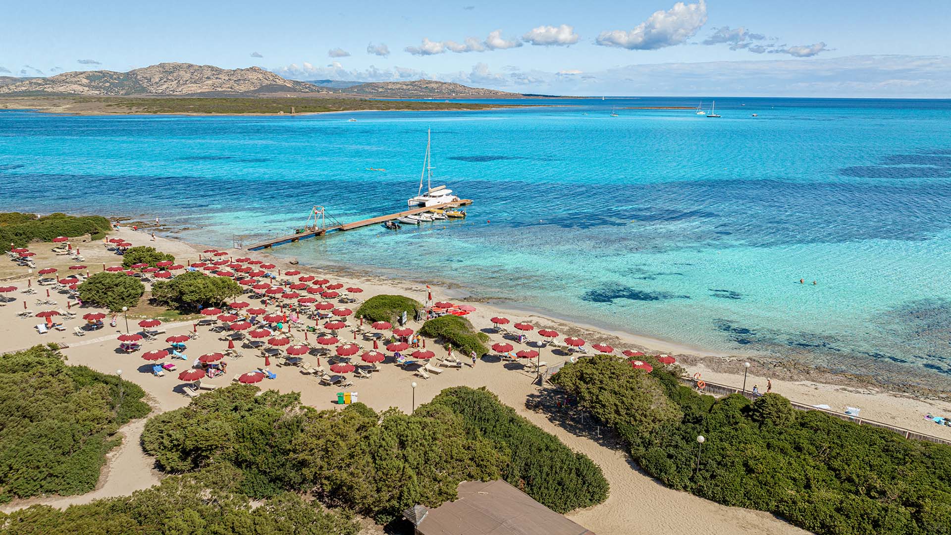 La spiaggia del Club Esse Sporting diStintino