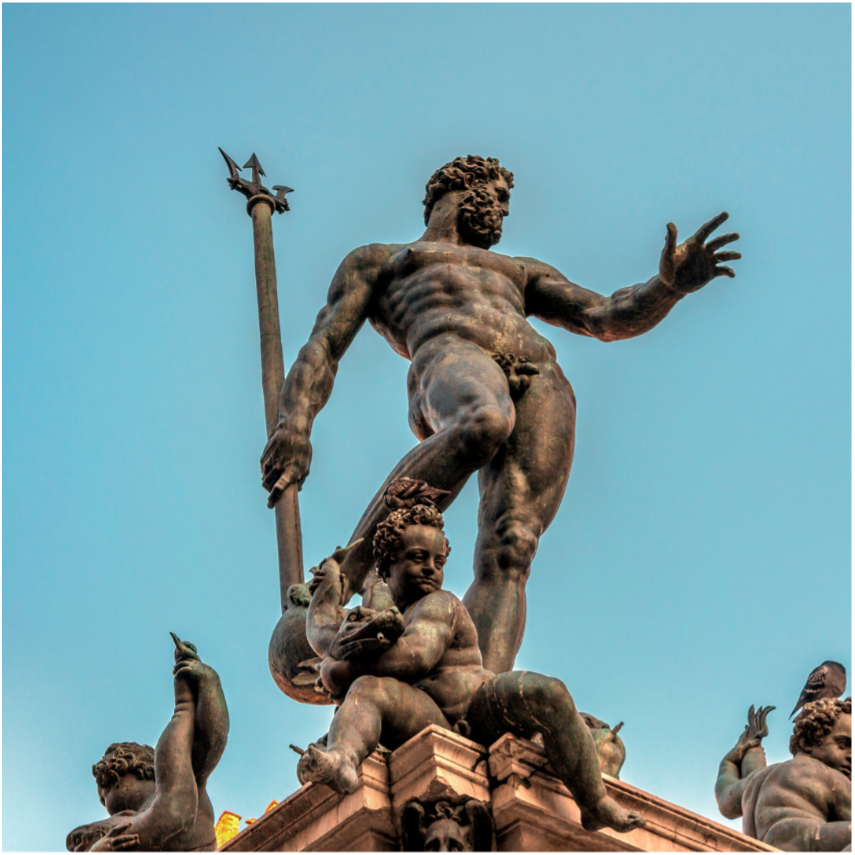 La statua di Nettuno a Bologna
