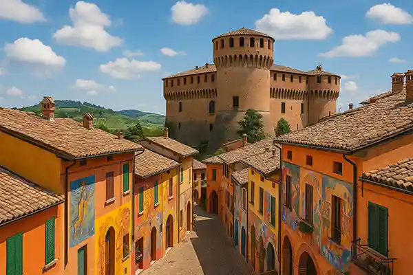 🏞️ Il borgo dipinto di Dozza: un museo a cielo aperto tra i colli bolognesi