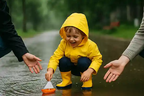 Piove in vacanza? Ecco cosa fare con i bambini