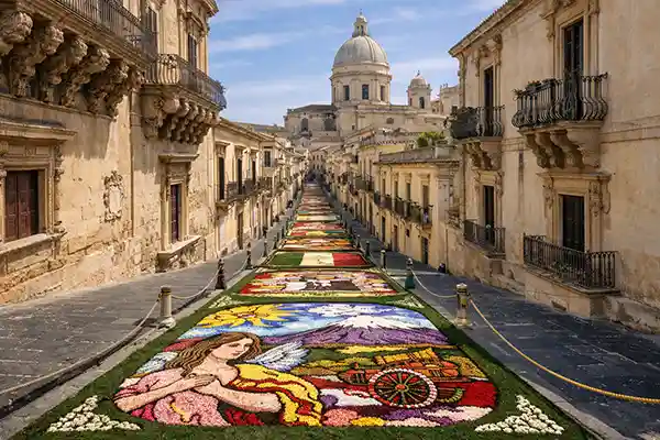 🌸 Infiorata di Noto: arte, colori e tradizione nel cuore della Sicilia