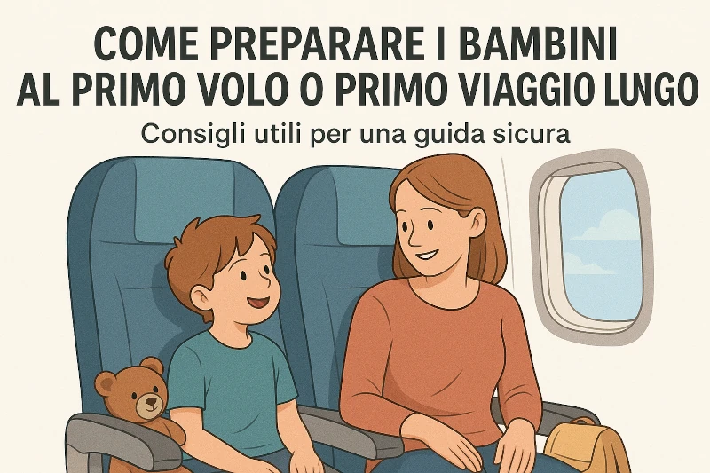 ✈️ Come preparare i bambini al primo volo o primo viaggio lungo