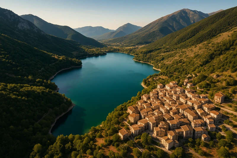💚 Scanno e il Lago a forma di cuore – il borgo più romantico d’Abruzzo